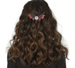 2 fermagli per capelli a forma di pipistrello con occhiello per ragazza