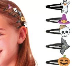 5 fermagli per capelli di Halloween