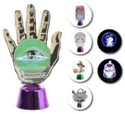 Figura decorativa di Halloween con base e luce in modelli assortiti