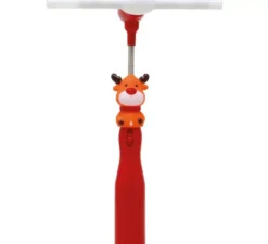 Figura di renna con bacchette a forma di ventaglio e LED da 32 cm