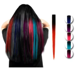 Filo lungo a clip in colori assortiti