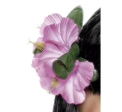 Fiore di rosa hawaiana per capelli con clip