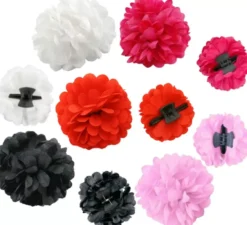 Fiore Sevillana o Chulapa da 8 cm con clip in vari colori