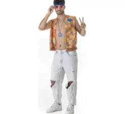 Fiori Hippie Kit per uomo: gilet e fascia