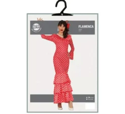 Flamenco Red Womens pois