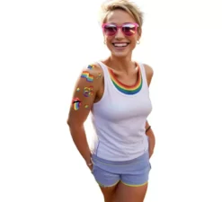 Foglio per tatuaggi LGBT 14x30 cm