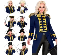 Frac Blu Costume o Giacca da Sfilata per donna