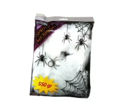 500 g di spider web bag con 4 spider da decorare