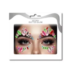 Gemme per il viso gocce multicolori