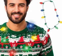 Ghirlanda circolare a batteria di 13 LED multicolori