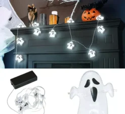 Ghirlanda di fili fantasma a batteria 10 LED