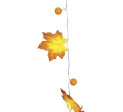 Ghirlanda di foglie di zucca con 20 batterie LED