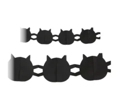 Ghirlanda di gatti neri di Halloween da 3 m