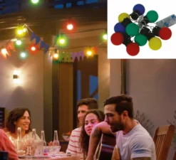 Ghirlanda di 10 LED multicolori a batteria da 150 cm
