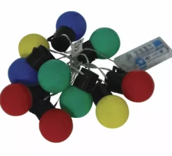 Ghirlanda di 10 LED multicolori a batteria da 150 cm