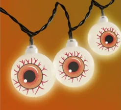 Ghirlanda di 10 luci LED Bloody Eyes 150 cm
