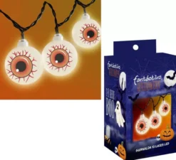 Ghirlanda di 10 luci LED Bloody Eyes 150 cm