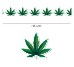 Ghirlanda di marijuana da 300 cm