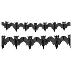 Ghirlanda di pipistrelli neri di 3 metri