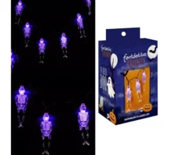 Ghirlanda di 10 scheletri con illuminazione LED da 150 cm