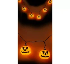 Ghirlanda di 10 zucche con illuminazione a LED, 150 cm