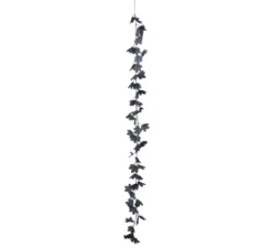 Ghirlanda nera lascia 180 cm