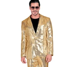 Giacca da uomo dorata da discoteca