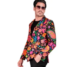 Giacca Fiesta Peace Hippie multicolore da uomo