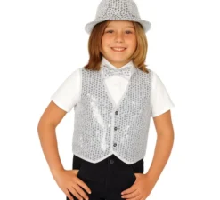 Gilet con paillettes in vari colori per bambini