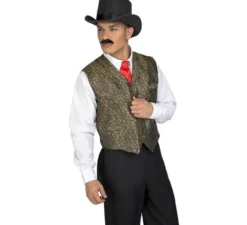 Gilet da Costume o da cowboy con stampa per uomo