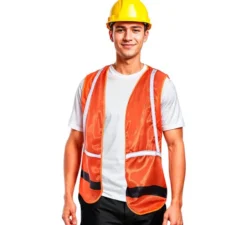 Gilet da lavoratore arancione per adulto