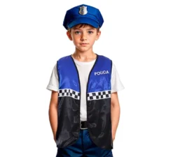 Gilet da Poliziotto a quadri per bambini in diversi colori