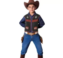 Gilet in denim da bambino