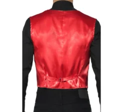 Gilet rosso con paillettes per uomo