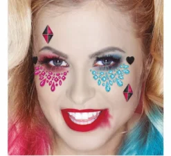 Gioielli facciali adesivi Harlequin