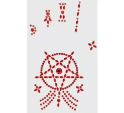 Gioielli facciali adesivi satanici a forma di mano