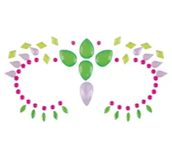 Gioielli per il viso verde neon