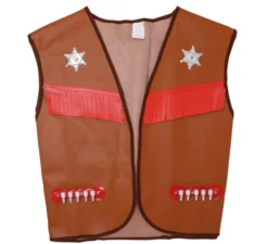 Giubbotto da cowboy per adulto 2 assortiti