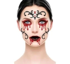 Glitter viso vampiro 20x20 cm