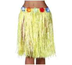 Gonna hawaiana con fiori in vari colori 50 cm