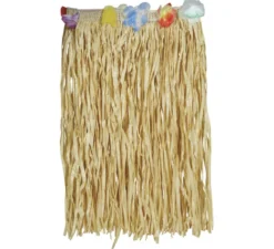 Gonna hawaiana in paglia da 40 cm per adulto