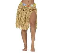 Gonna hawaiana in paglia da 40 cm per adulto