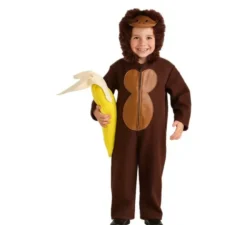 Gorilla con costume Banana per bambini