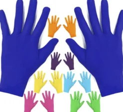 Guanti corti per adulti in vari colori