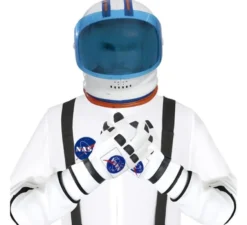 Guanti da astronauta per adulti in bianco e nero