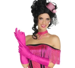 Guanti da cabaret fucsia