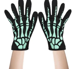 Guanti scheletrici luminescenti