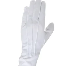 Guanto bianco con bottone adulto da 24 cm