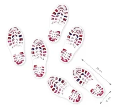 Impronte di scarpe con sangue 28x12 cm