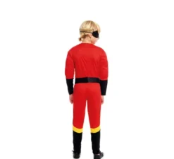 Incredibile costume da festa da eroe rosso per bambino